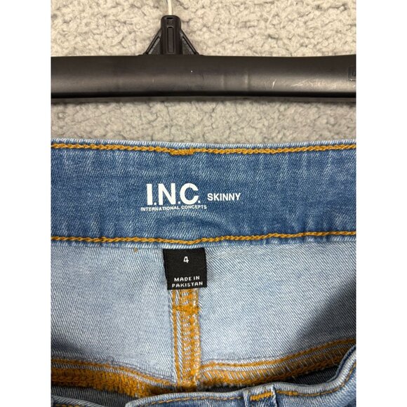 I.n.c. International Concepts Women's Mid Rise Skinny Jeans Size 4 Blue NWOT's - Picture 5 of 7